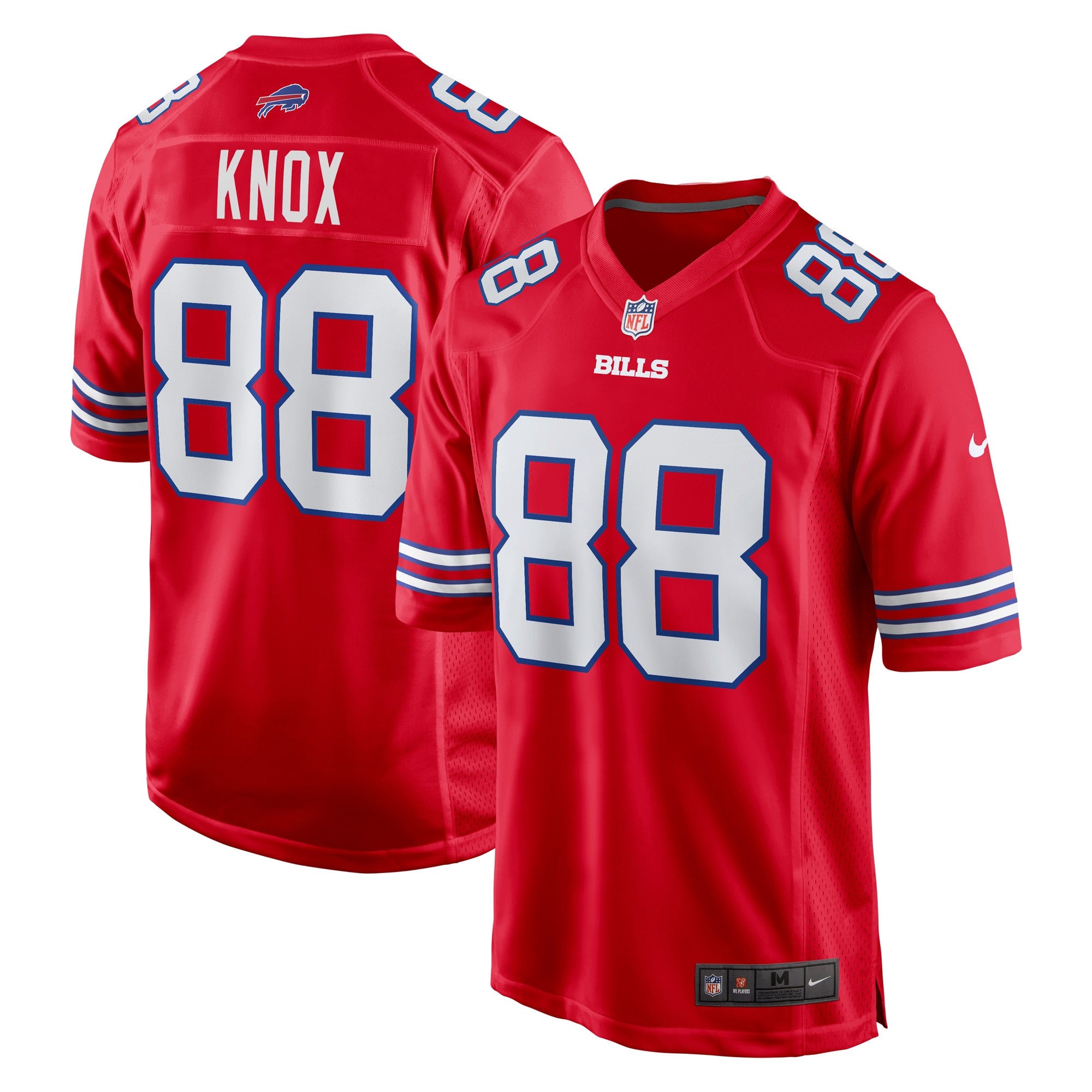Dawson Knox Buffalo Bills red Alternate jersey