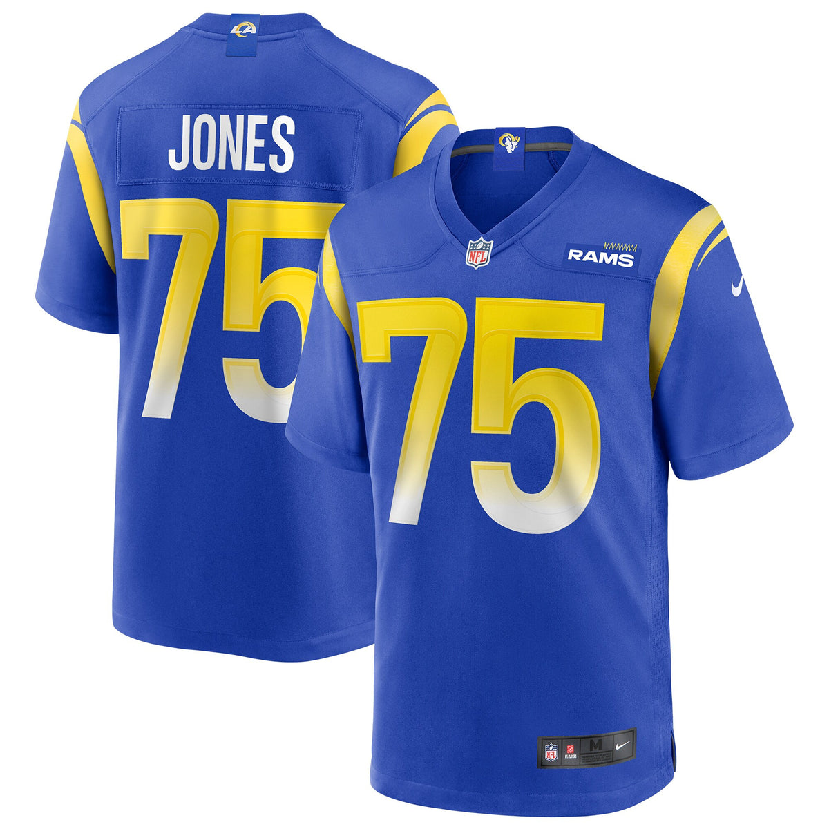 Deacon Jones Los Angeles Rams royal Game jersey