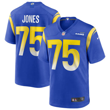 Deacon Jones Los Angeles Rams royal Game jersey