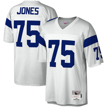 Deacon Jones Los Angeles Rams white jersey