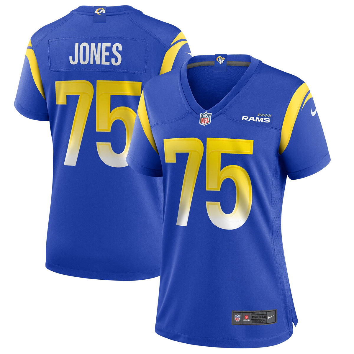 Deacon Jones Los Angeles Rams royal Game jersey
