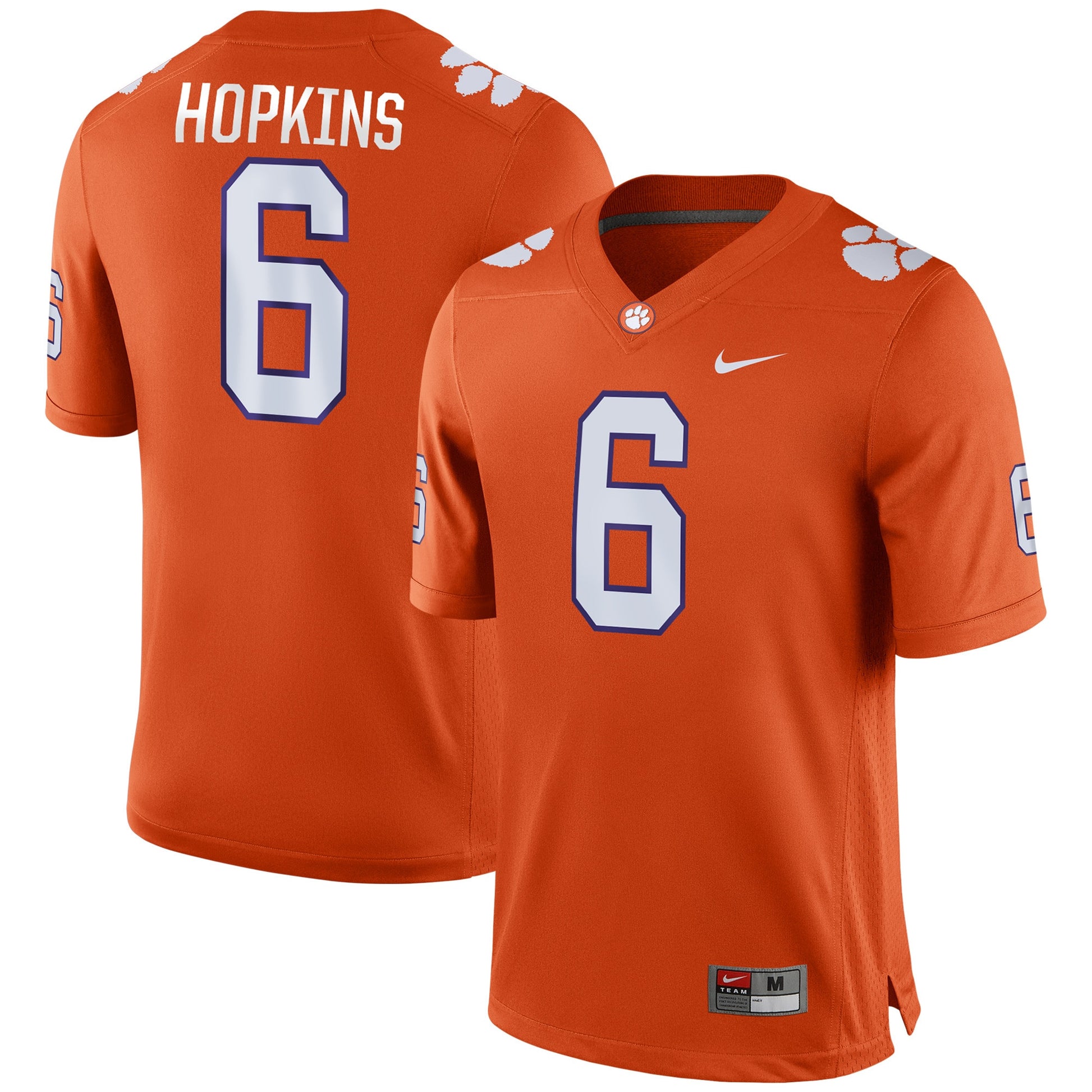 Deandre Hopkins Clemson Tigers orange jersey