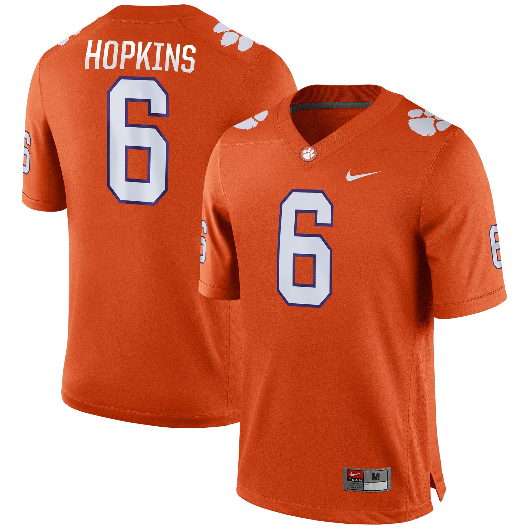Deandre Hopkins Clemson Tigers orange jersey