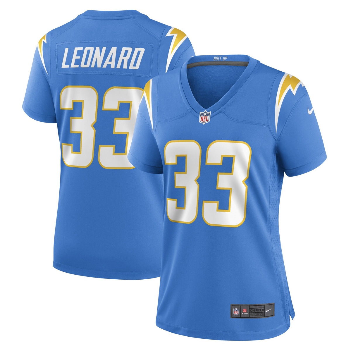 Deane Leonard Los Angeles Chargers blue Game jersey
