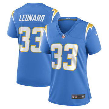 Deane Leonard Los Angeles Chargers blue Game jersey