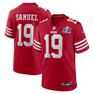 Deebo Samuel Super Bowl Lviii San Francisco 49ers scarlet jersey