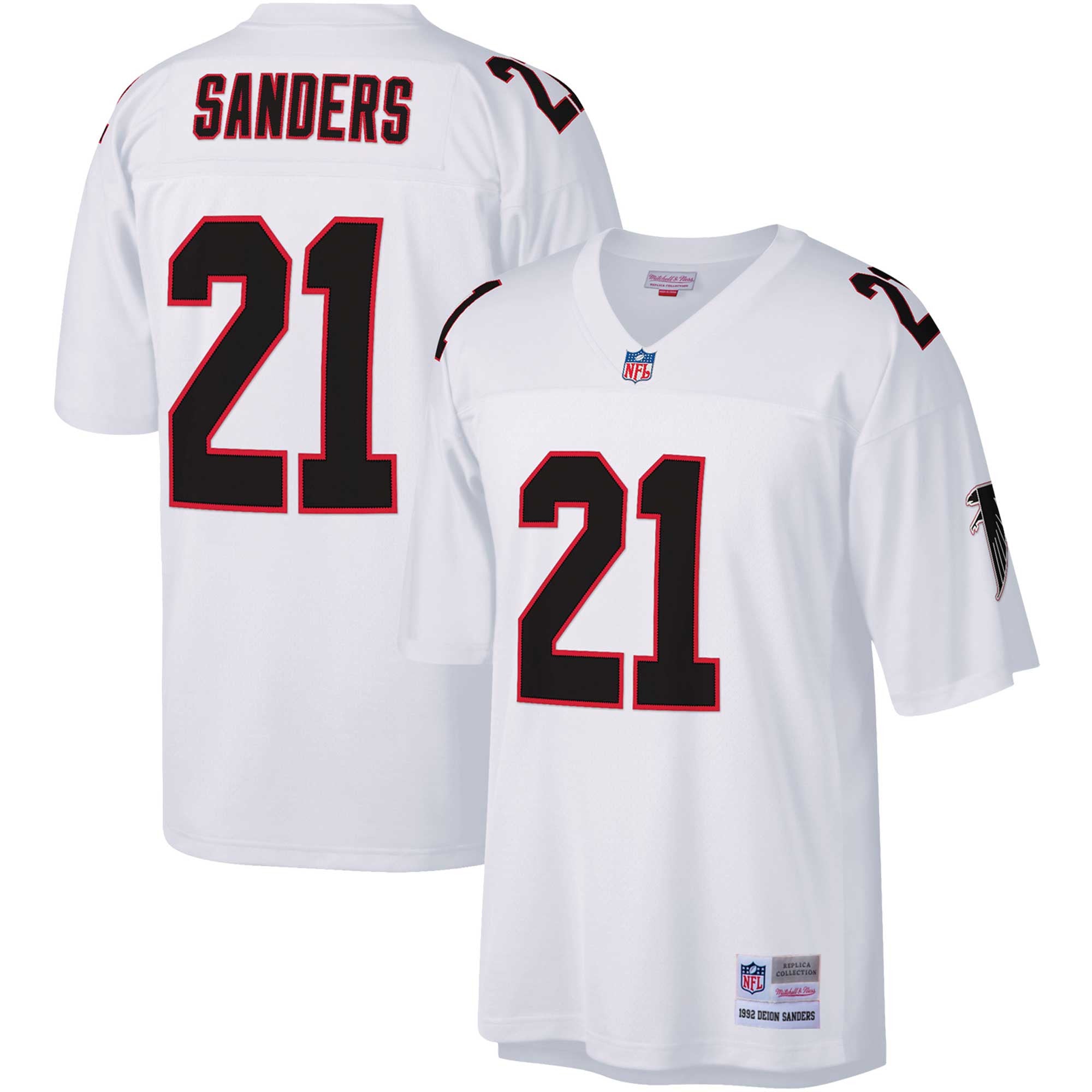 Deion Sanders Atlanta Falcons white jersey