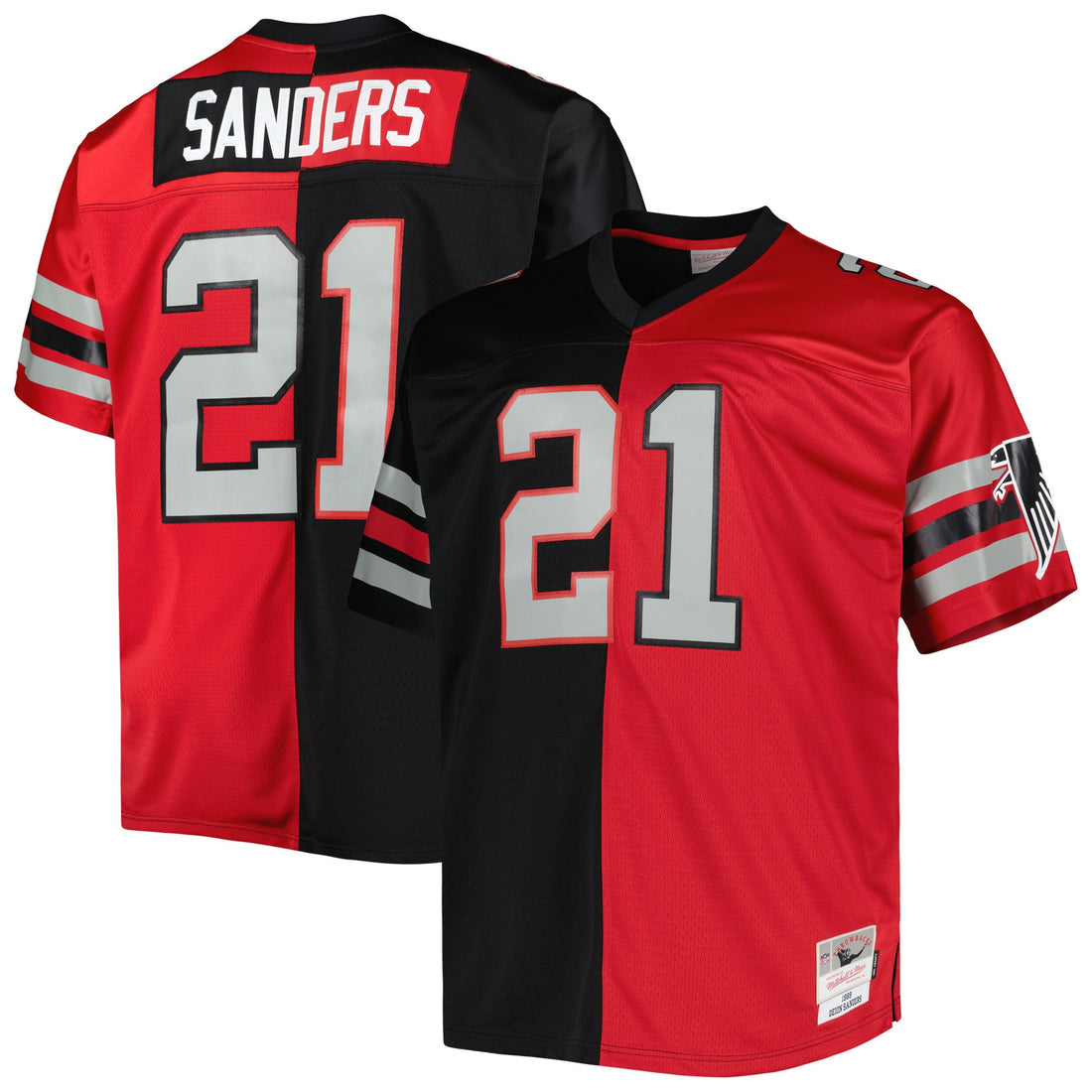 Deion Sanders Atlanta Falcons black Split jersey