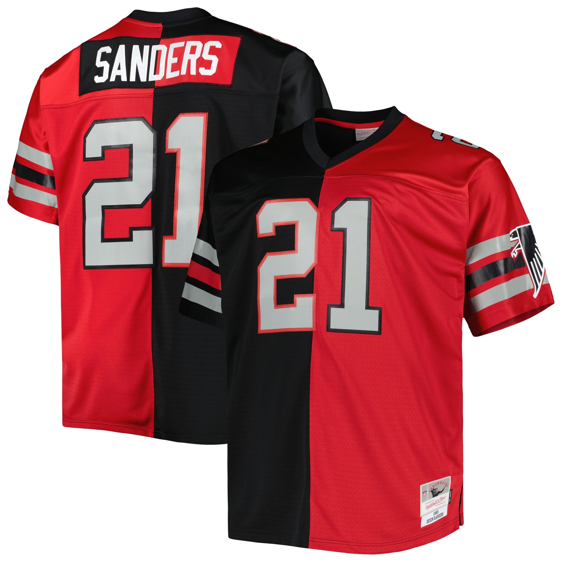 Deion Sanders Atlanta Falcons black Split jersey