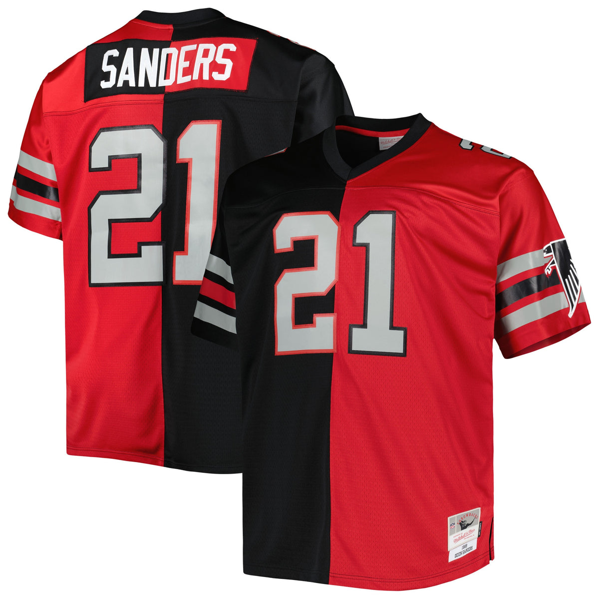 Deion Sanders Atlanta Falcons black Split jersey