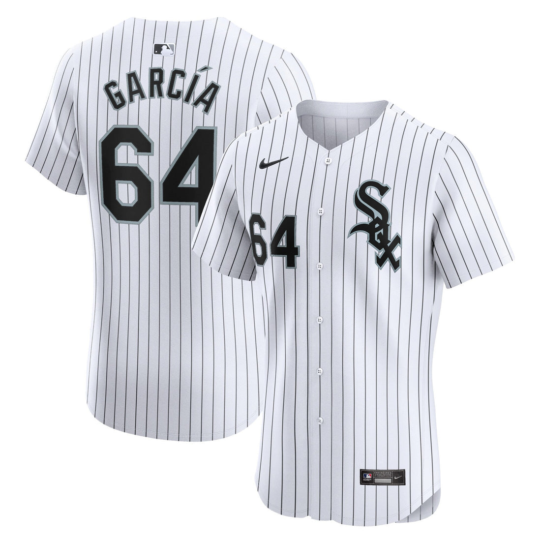 Deivi Garcia Chicago White Sox white Elite jersey
