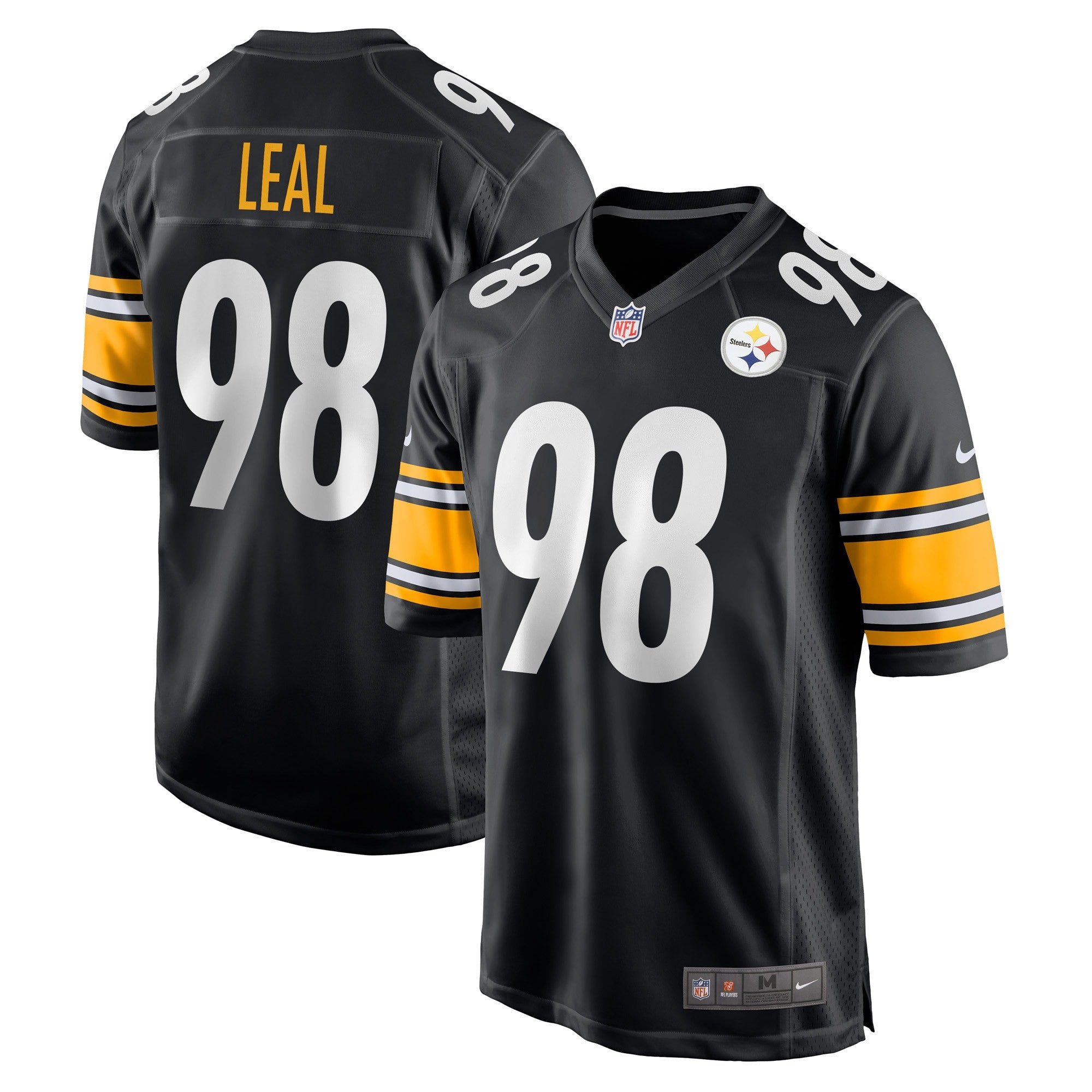 Demarvin Leal Pittsburgh Steelers black Game jersey