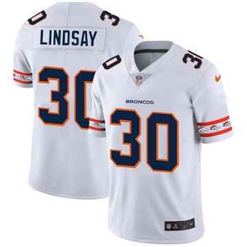 Phillip Lindsay Denver Broncos white Limited jersey