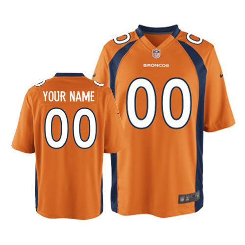 Custom Denver Broncos orange Game jersey