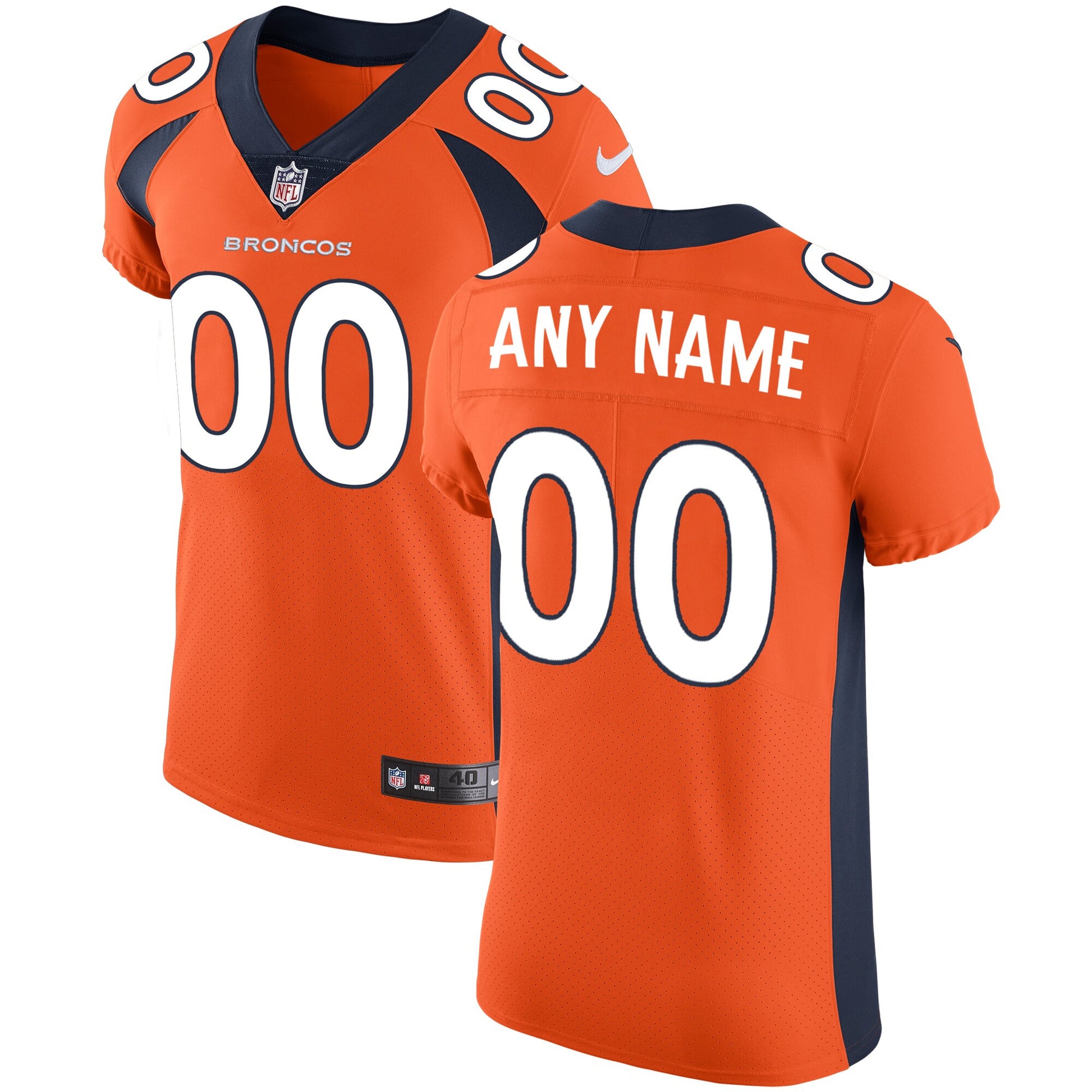 Denver Broncos orange Vapor jersey