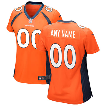 Custom Denver Broncos orange jersey