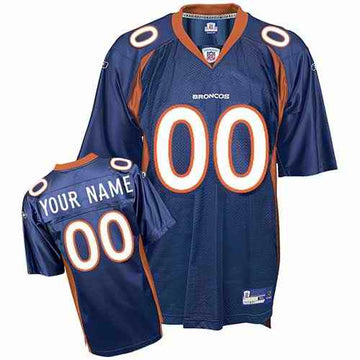 Custom Denver Broncos blue jersey