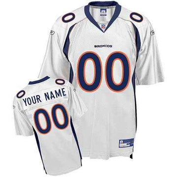 Custom Denver Broncos white jersey