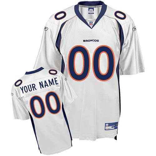 Custom Denver Broncos white jersey