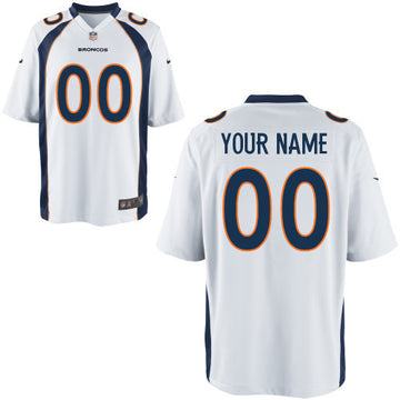 Denver Broncos white Game jersey