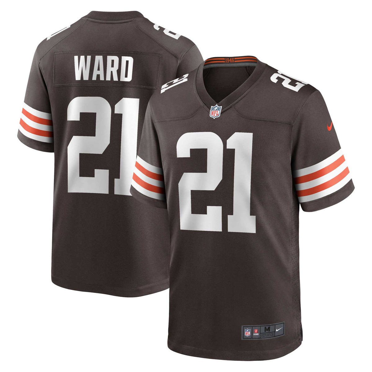 Denzel Ward Cleveland Browns brown jersey