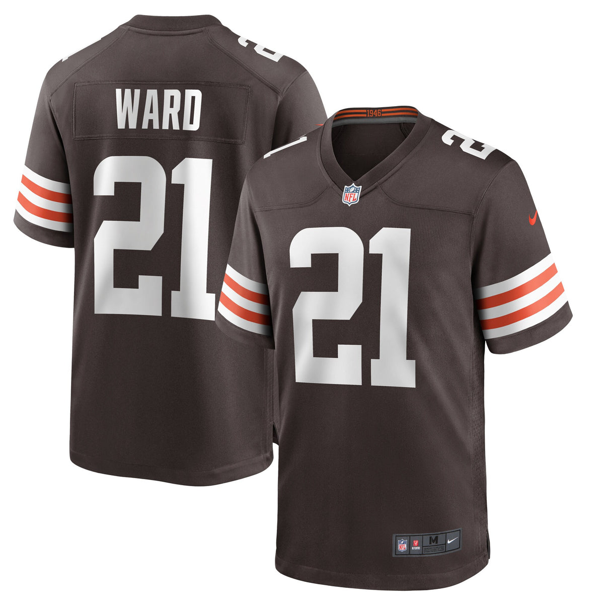 Denzel Ward Cleveland Browns brown jersey