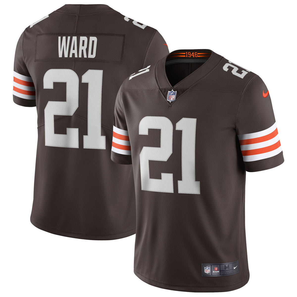 Denzel Ward Cleveland Browns brown Vapor jersey