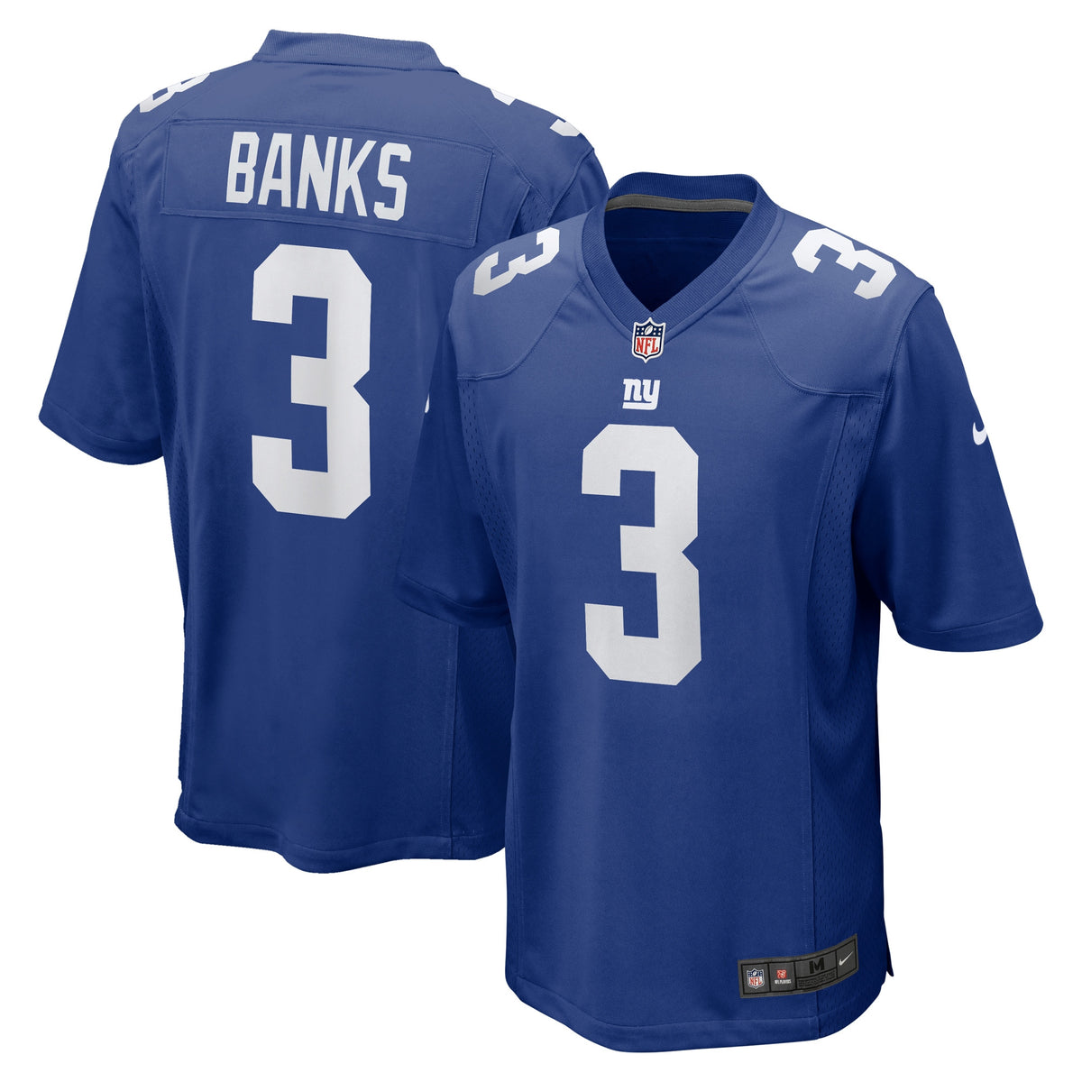 Deonte Banks New York Giants royal jersey