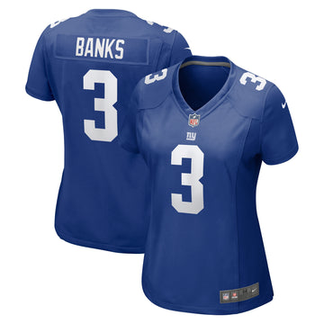 Deonte Banks New York Giants royal jersey
