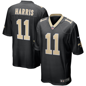 Deonte Harris New Orleans Saints black Game jersey