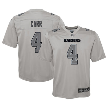Derek Carr Atmosphere Las Vegas Raiders gray jersey