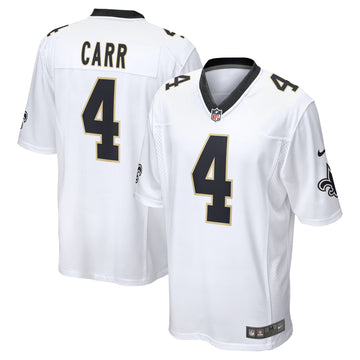 Derek Carr New Orleans Saints white Game jersey