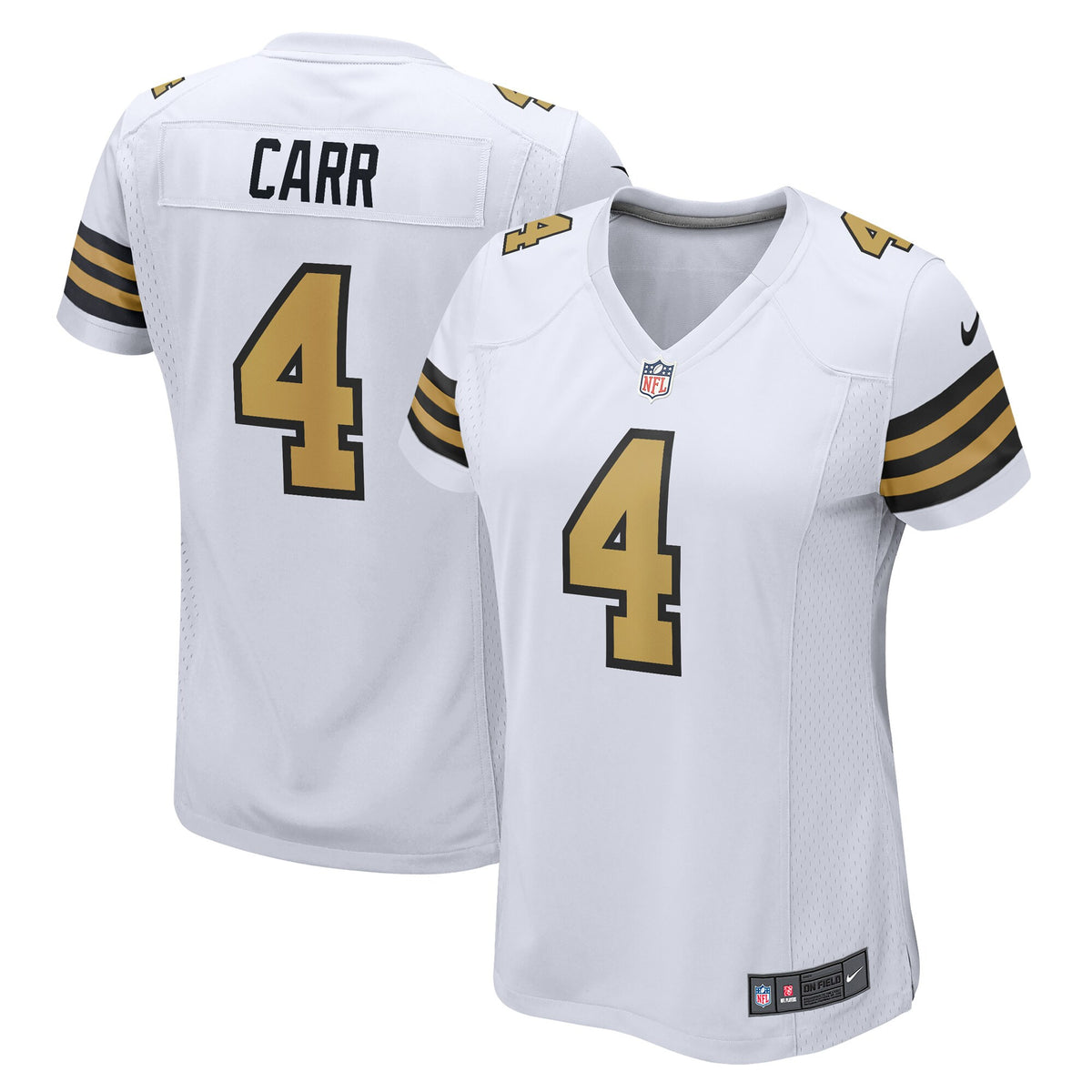 Derek Carr New Orleans Saints white Alternate jersey