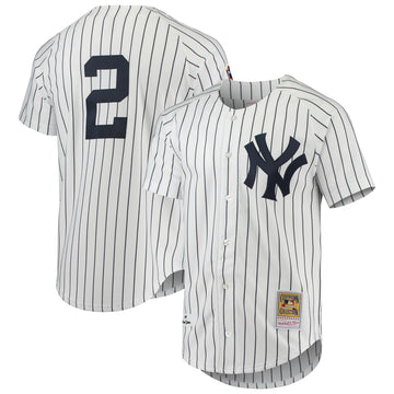 Derek Jeter New York Yankees white Cooperstown jersey