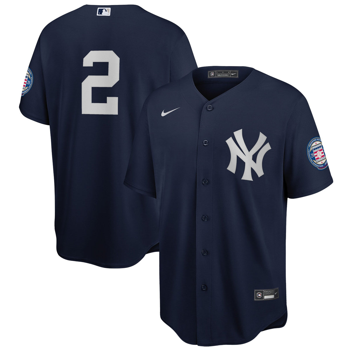 Derek Jeter New York Yankees navy Alternate jersey