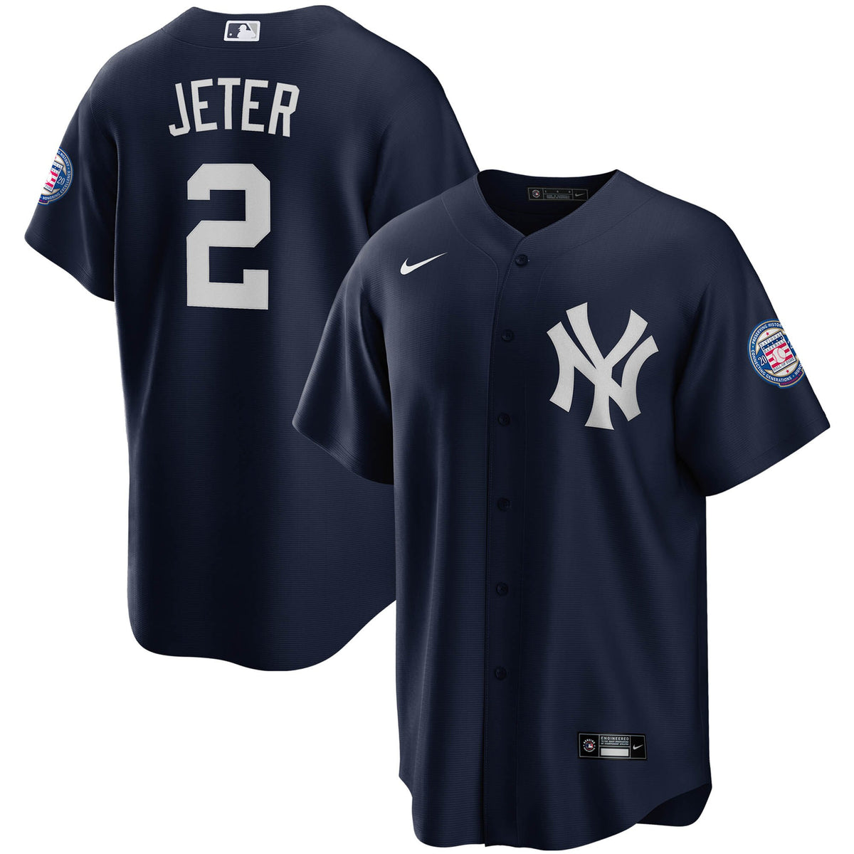 Derek Jeter New York Yankees navy Alternate jersey