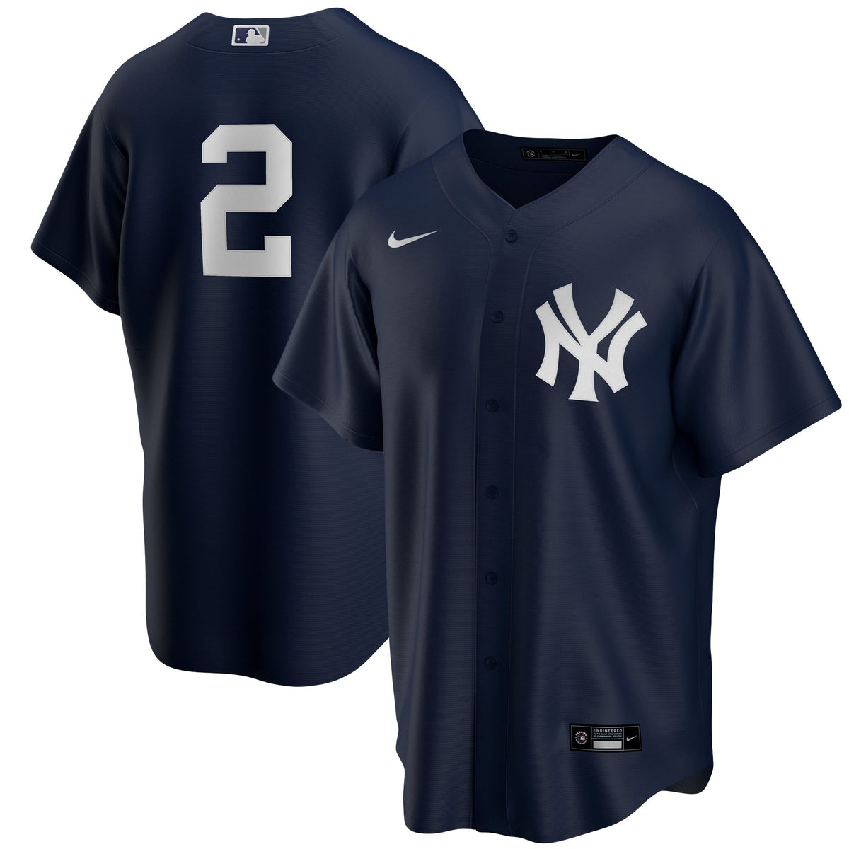Derek Jeter New York Yankees navy Alternate jersey