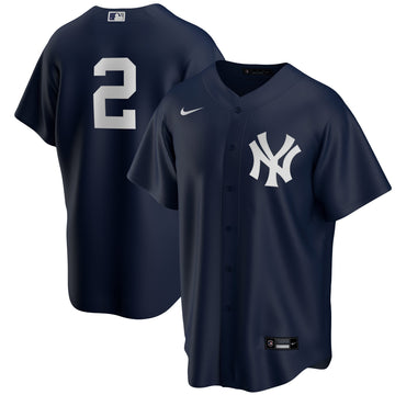 Derek Jeter New York Yankees navy Alternate jersey