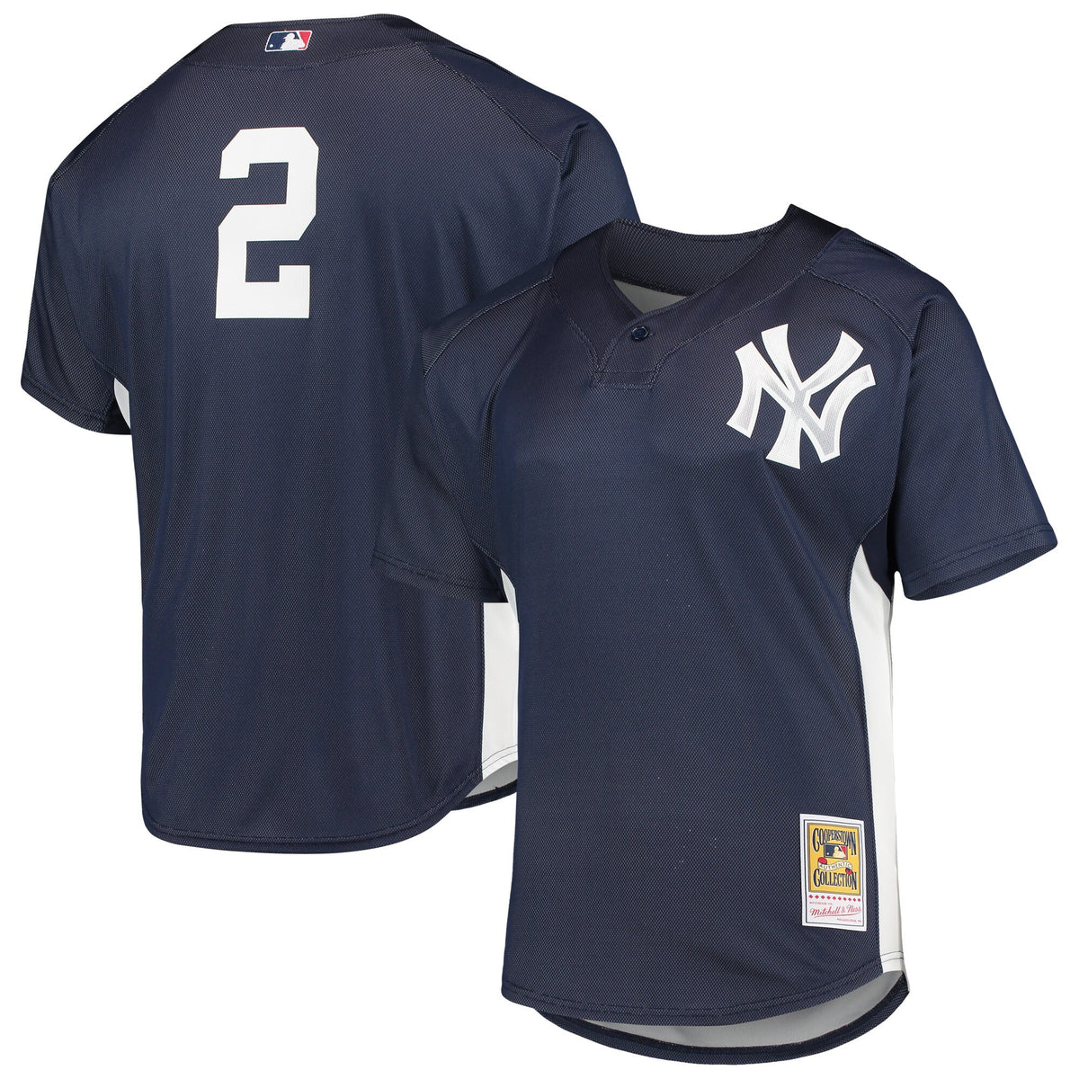 Derek Jeter New York Yankees navy Cooperstown jersey