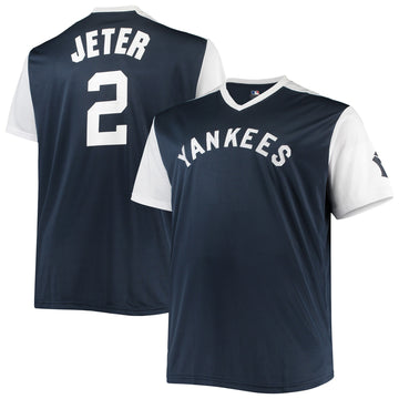 Derek Jeter New York Yankees navy Cooperstown jersey