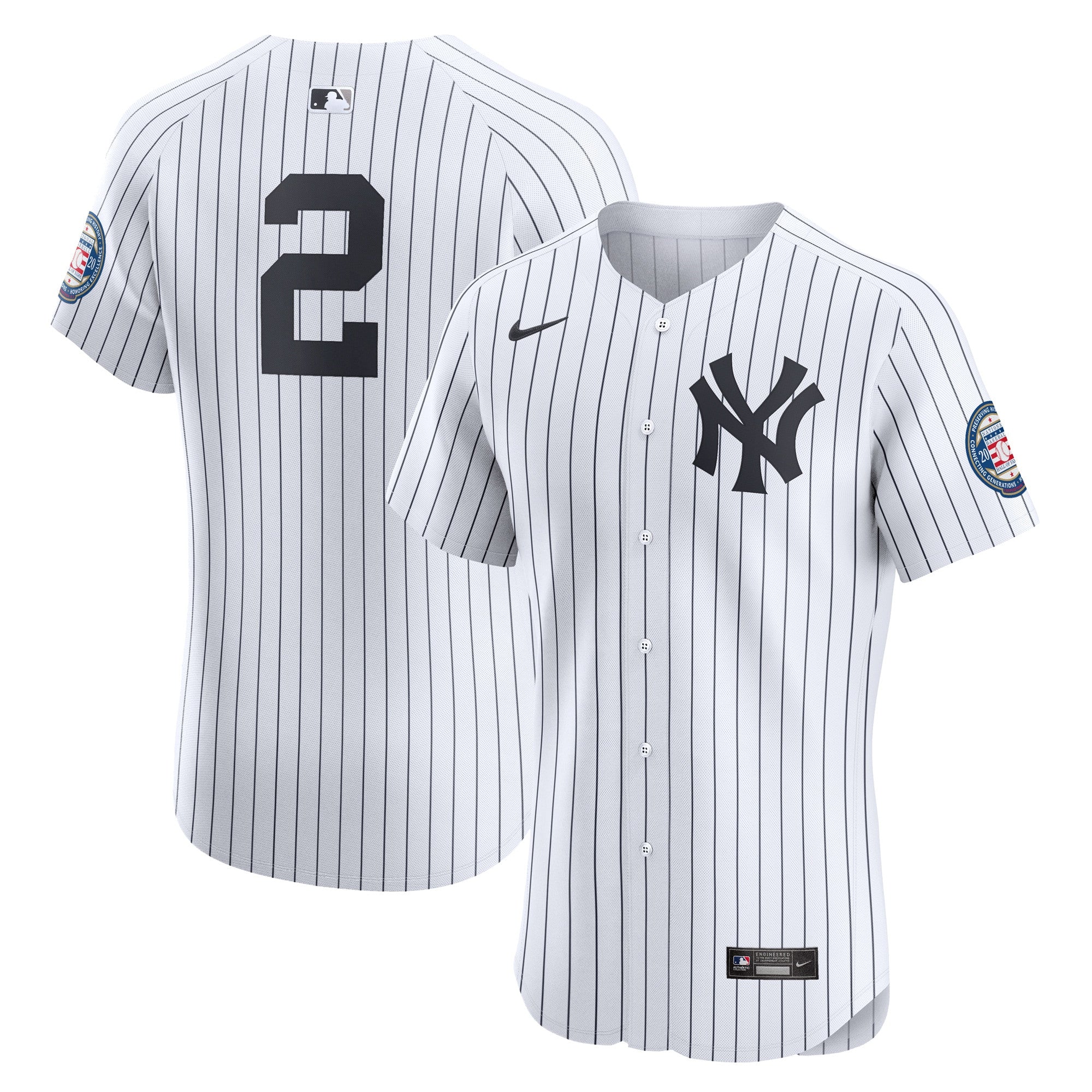 Derek Jeter New York Yankees white Elite jersey