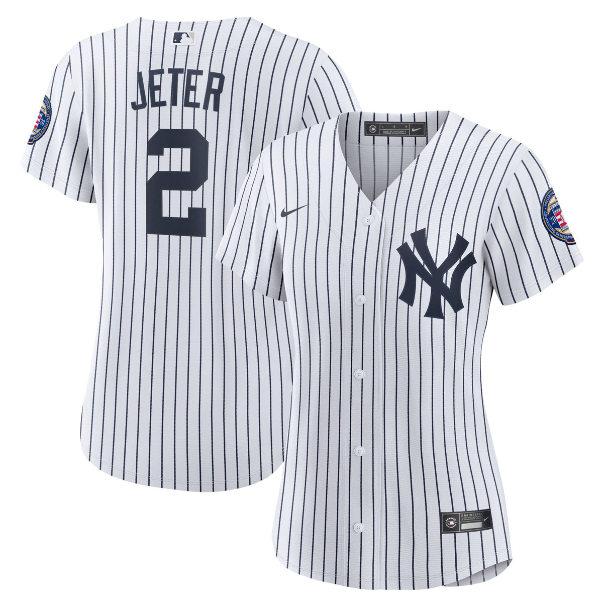 Derek Jeter New York Yankees white Home jersey