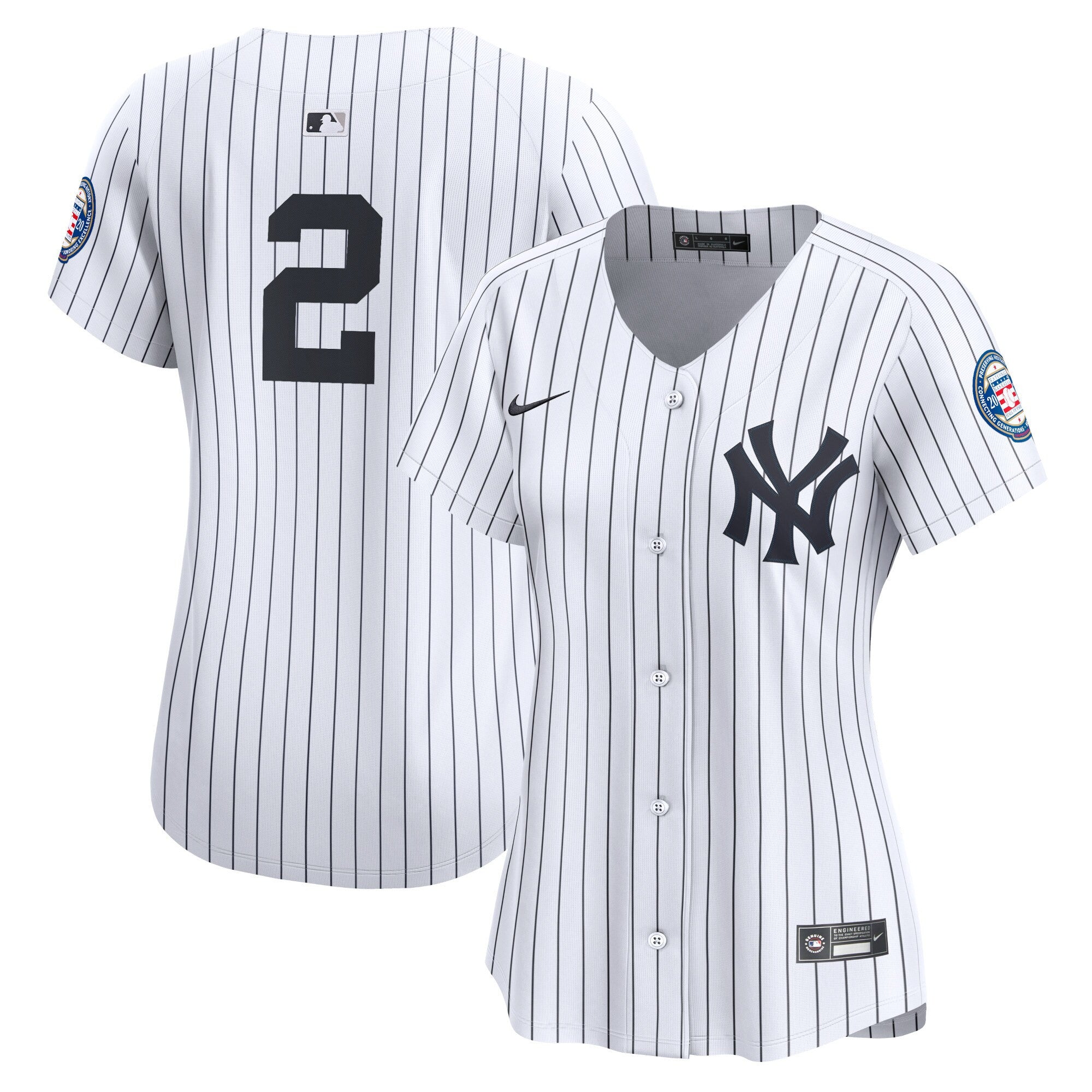 Derek Jeter New York Yankees white Limited jersey