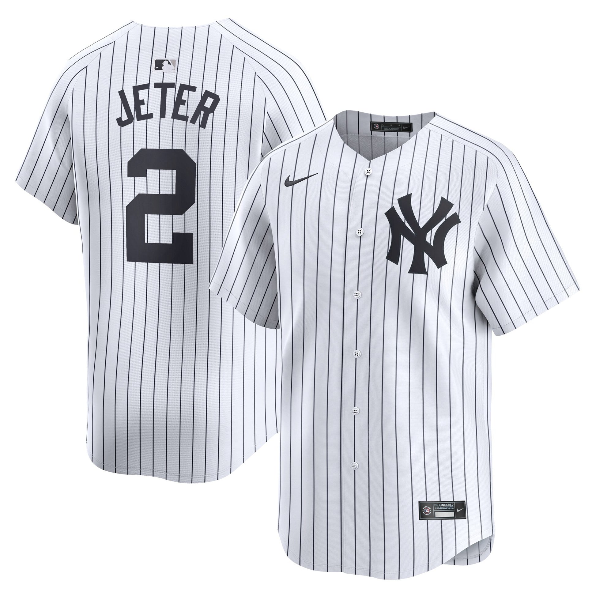 Derek Jeter New York Yankees white Limited jersey