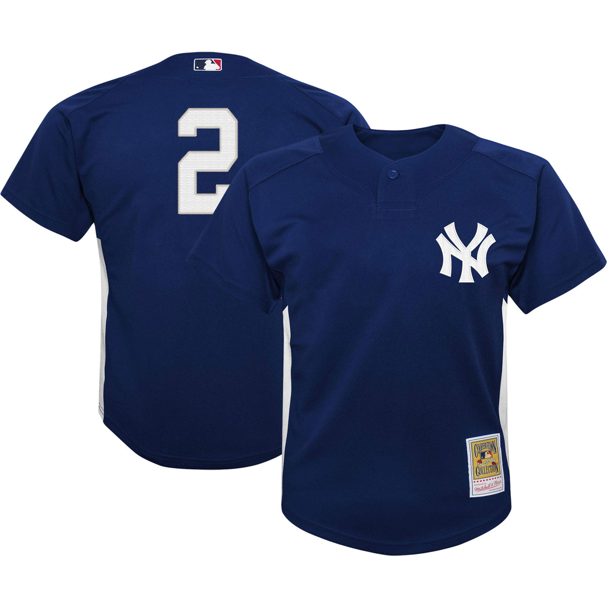 Derek Jeter New York Yankees navy Cooperstown jersey