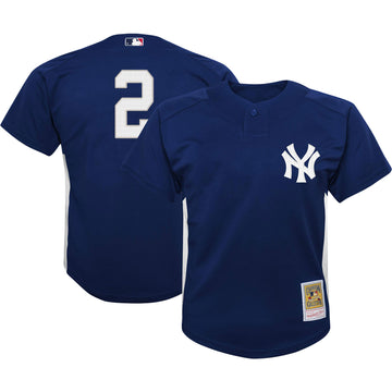 Derek Jeter New York Yankees navy Cooperstown jersey