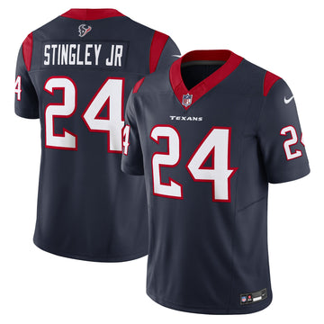 Derek Stingley Jr Houston Texans navy Vapor jersey