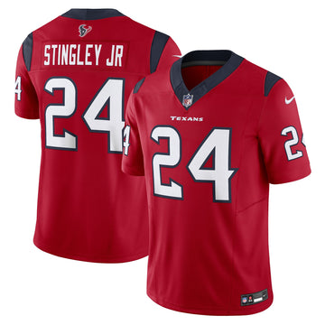 Derek Stingley Jr Houston Texans red Vapor jersey