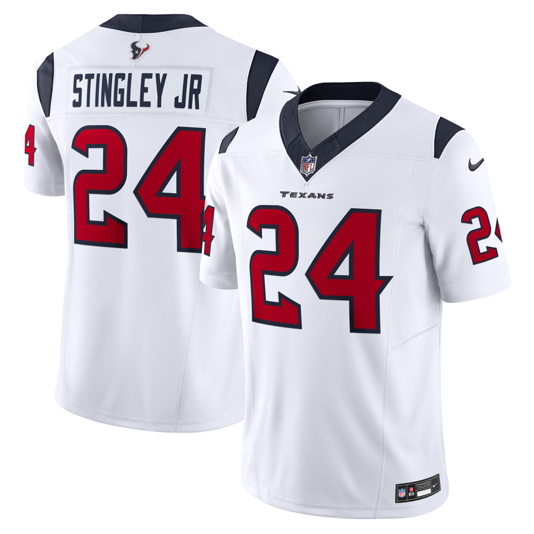 Derek Stingley Jr Houston Texans white Vapor jersey