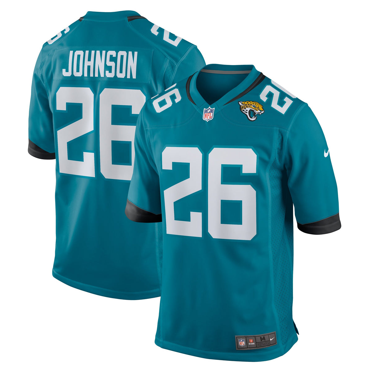 D'ernest Johnson Jacksonville Jaguars teal jersey